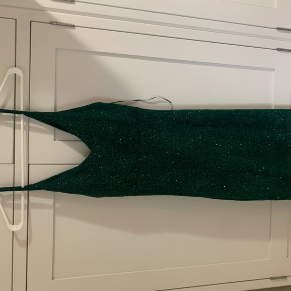 Forest green sparkly dress - Picture 2 of 3